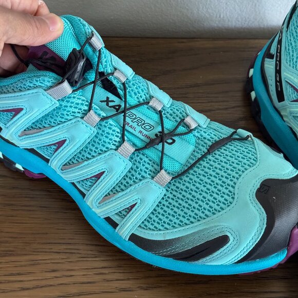 SALOMON XA Pro 3D Trail Sneakers Blue 8.5 - Picture 5 of 10
